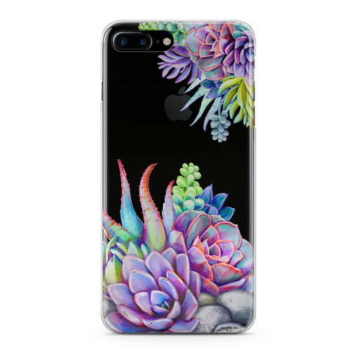 Lex Altern Violet Succulent Phone Case for your iPhone & Android phone.
