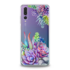 Lex Altern TPU Silicone Huawei Honor Case Violet Succulent