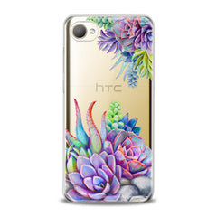 Lex Altern TPU Silicone HTC Case Violet Succulent