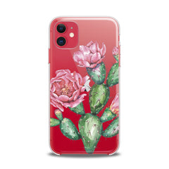 Lex Altern TPU Silicone iPhone Case Pink Cacti Flower