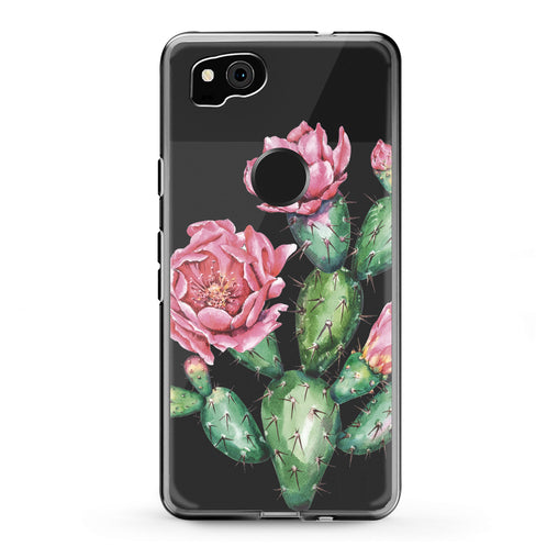 Lex Altern Google Pixel Case Pink Cacti Flower