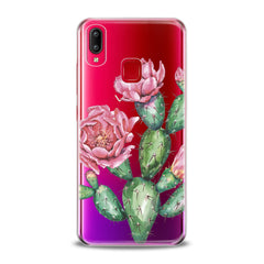 Lex Altern TPU Silicone VIVO Case Pink Cacti Flower