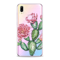 Lex Altern TPU Silicone VIVO Case Pink Cacti Flower
