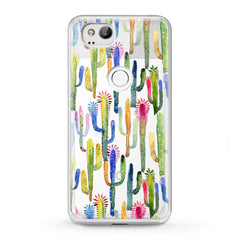 Lex Altern TPU Silicone Google Pixel Case Colorful Cacti