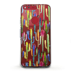 Lex Altern TPU Silicone Google Pixel Case Colorful Cacti