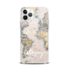 Lex Altern TPU Silicone iPhone Case Flight Map Print