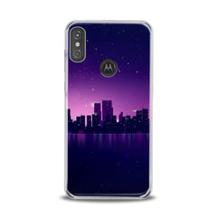 Lex Altern TPU Silicone Motorola Case Purple Urban View