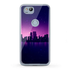 Lex Altern TPU Silicone Google Pixel Case Purple Urban View