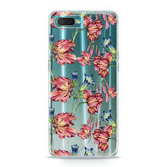 Lex Altern TPU Silicone Oppo Case Red Peonies Art