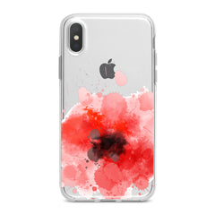 Lex Altern TPU Silicone Phone Case Red Watercolor Poppy
