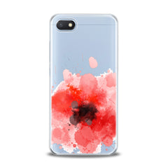 Lex Altern TPU Silicone Xiaomi Redmi Mi Case Red Watercolor Poppy