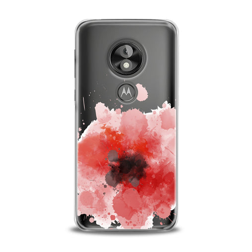 Lex Altern Red Watercolor Poppy Motorola Case