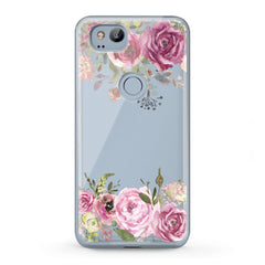 Lex Altern TPU Silicone Google Pixel Case Watercolor Pink Roses