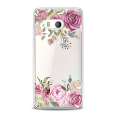 Lex Altern TPU Silicone HTC Case Watercolor Pink Roses