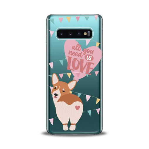 Lex Altern Love Corgi Puppy Samsung Galaxy Case