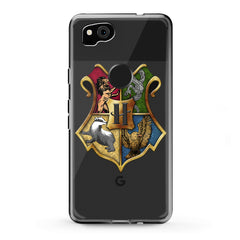 Lex Altern TPU Silicone Google Pixel Case Hogwarts Symbol