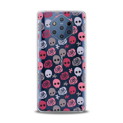 Lex Altern TPU Silicone Nokia Case Floral Skulls