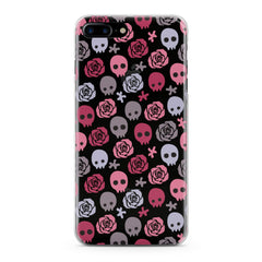 Lex Altern TPU Silicone Phone Case Floral Skulls