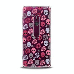 Lex Altern TPU Silicone Sony Xperia Case Floral Skulls