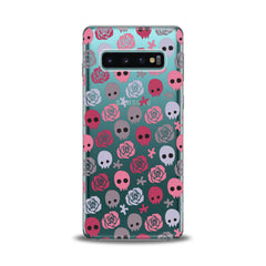 Lex Altern TPU Silicone Samsung Galaxy Case Floral Skulls
