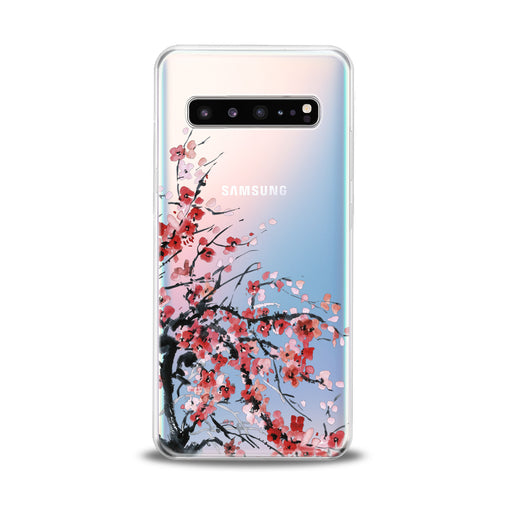 Lex Altern Red Flowers Samsung Galaxy Case