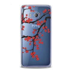 Lex Altern TPU Silicone HTC Case Orange Flowers