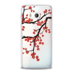 Lex Altern Orange Flowers HTC Case