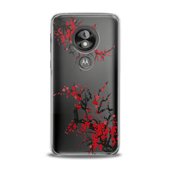 Lex Altern TPU Silicone Phone Case Red Blossom Tree