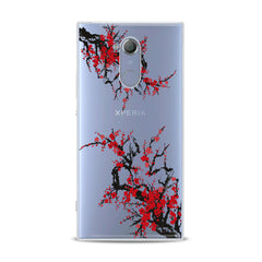 Lex Altern TPU Silicone Sony Xperia Case Red Blossom Tree