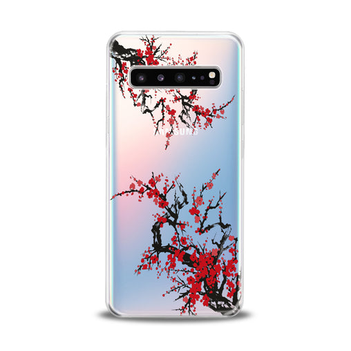 Lex Altern Red Blossom Tree Samsung Galaxy Case