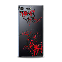 Lex Altern TPU Silicone Sony Xperia Case Red Blossom Tree