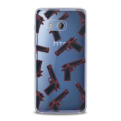 Lex Altern TPU Silicone HTC Case Gun Pattern