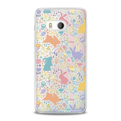 Lex Altern TPU Silicone HTC Case Floral Cute Bunny