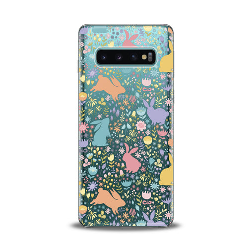 Lex Altern Floral Cute Bunny Samsung Galaxy Case