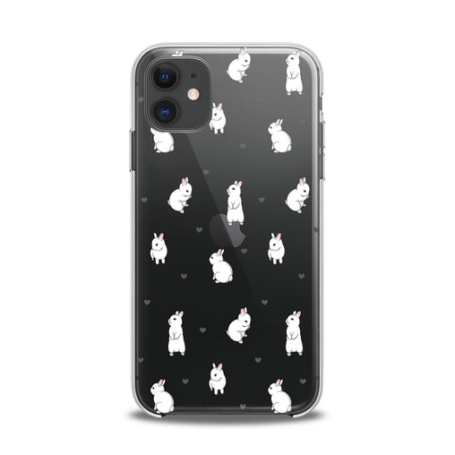 Lex Altern TPU Silicone iPhone Case White Bunny