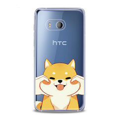 Lex Altern TPU Silicone HTC Case Smiling Shiba Inu