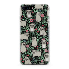 Lex Altern Kawaii Floral Pug Phone Case for your iPhone & Android phone.