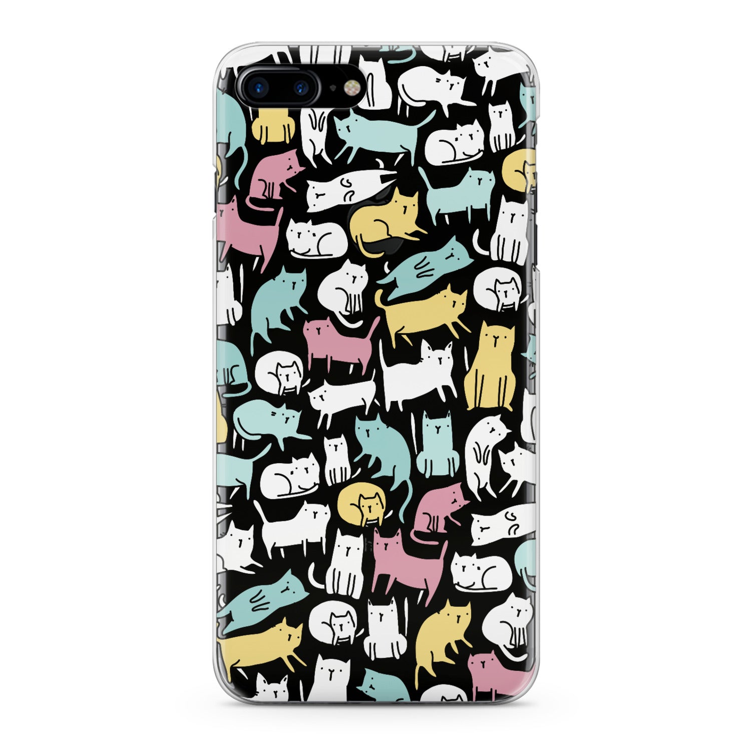 Lex Altern Bright Colored Cats Phone Case for your iPhone & Android phone.