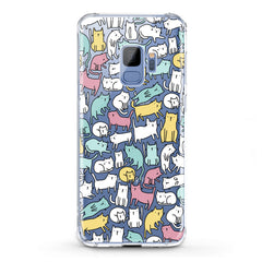 Lex Altern TPU Silicone Samsung Galaxy Case Bright Colored Cats