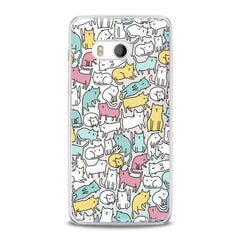 Lex Altern TPU Silicone HTC Case Bright Colored Cats