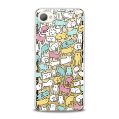 Lex Altern TPU Silicone HTC Case Bright Colored Cats