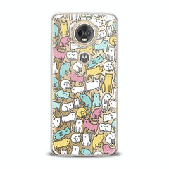 Lex Altern TPU Silicone Motorola Case Bright Colored Cats