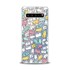 Lex Altern TPU Silicone Samsung Galaxy Case Bright Colored Cats