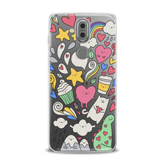 Lex Altern TPU Silicone Phone Case Lovely Stickers Art