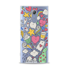 Lex Altern TPU Silicone Sony Xperia Case Lovely Stickers Art