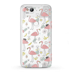 Lex Altern TPU Silicone Google Pixel Case Cute Pink Flamingo