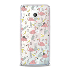 Lex Altern TPU Silicone HTC Case Cute Pink Flamingo