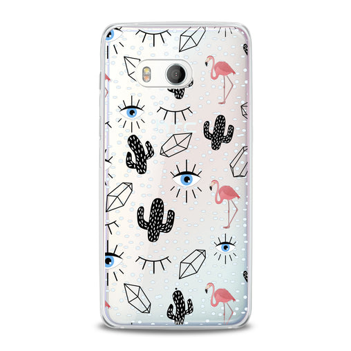 Lex Altern Black Cacti Stickers HTC Case