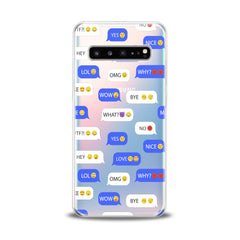 Lex Altern TPU Silicone Samsung Galaxy Case Message Pattern