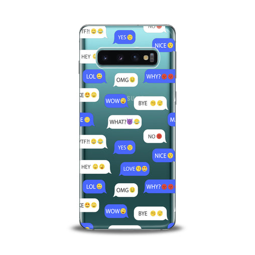 Lex Altern Message Pattern Samsung Galaxy Case